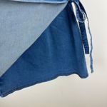 Lulus  Albena Medium Wash Denim Sleeveless Mini Wrap Dress Blue Casual Large Photo 9