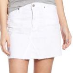 Citizens of Humanity  white slightly distressed denim mini skirt. Size 26 Photo 0