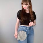 Handmade Cute Crocheted Small Silver Circle Crossbody Purse!✨ Photo 3