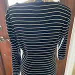 Ralph Lauren Lauren  Black & Whit Stripe Top size Medium Photo 4