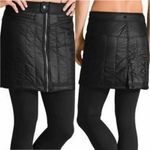Athleta ‎ Toasty Buns Primaloft Quilted Mini Puffer Skirt Black 6 Photo 2