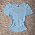 Universal Threads Blue Babydoll Universal Thread Top Photo 0
