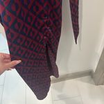 Pretty Little Thing Red and Blue Geometric Maxi Dress Photo 3