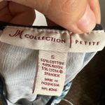 JM Collection Vintage Blue Floral Top, Y2K 2000s Grunge Indie Sleaze 90s Small Photo 3