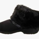 Isotoner  Microsuede black Addie ankle Boot with faux fur Photo 3