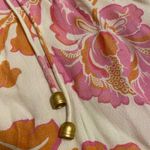 KIVARI Josephina Pink and Orange Floral Midi Sleeveless Slit Sundress Size 4 Photo 4