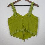 J. Peterman Quito Eyelet Floral Embroidered Corset Top & Skirt Set 2 Pc Sz 12 Green Photo 2