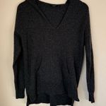 Lusso 100% Cashmere Hoodie – Size Small (Charcoal Gray) Gray Photo 0