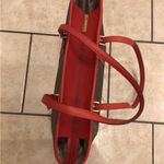 Michael Kors NWT JET SET TRAVEL LG TZ SHOULDER TOTE BAG in BROWN SIGNATURE/FLAME Photo 7