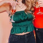 Princess Polly Irvetta Top Forest Green Photo 3