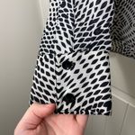 EUC Vintage Roth LeCovan women’s black white collared button front blouse M/L Size M Photo 2