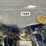 ECI Vintage Y2K New York Babydoll Top Womens 6 Blue Silk Tie Waist Photo 14