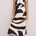 Revolve Anthropologie Bardot Black White Citron Halter Midi Bodycon Dress Photo 3