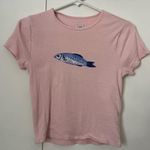 BDG urban outfitters Fish Capped Sleeve Baby Tee Photo 0