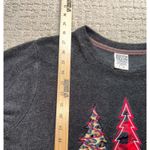 Royce Brand  Christmas Tree Merry & Bright Top Dark Gray Long Sleeve Size L Photo 3