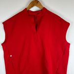 FIGS  Rafaela Scrub Top Technical Collection Red Sleeveless Women's Medium NEW Photo 8