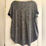 Torrid  Lyocell Black Spacedye V-Neck Short Sleeve Active Tunic - size 1 Photo 4