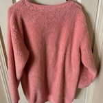 H&M Pink Fluffy Fleece Sweatshirt Size Medium Photo 2