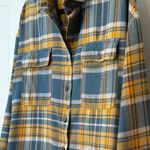Wild Fable  Womens Medium Flannel Shirt Plaid Button Front Long Sleeve Pockets # Photo 2