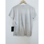 Lauren Moshi Mushroom Peace T-shirt Women Size Large White Short Sleeve NEW Photo 1