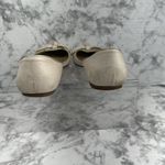 Valentino Garavani Bow Ballet Flats Size 38.5/7.5 Blush Pink Nude Nubuck Leather Photo 4