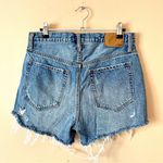 Aeropostale  | 90s Button Fly High Rise Cut-off Blue Denim Shorts Sz 6 Photo 1