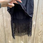 Jessica Simpson  black tassel tank‎ top size xs Photo 3