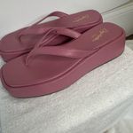 Seychelles  Sunflower Pink Platform Thong Sandals Photo 2