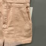 Anthropologie  pilcro The Kit Denim Romper Jumpsuit‎ Pink Short Sleeve Utility 8 Photo 5