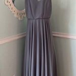 Jenny Yoo  Collection Womens Gray Flowy Strappy Chiffon Gown Size 2 Prom Photo 0