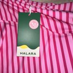 Halara  Womens Pink NEW High 2-in-1 Side Pocket Striped Mini Tennis Skirt Sz‎ L Photo 7