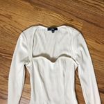 Lulus Cream Sweetheart Ribbed Bodysuit Size M Photo 1