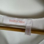 See By Chloe See By Chloe Eyelet Flutter Sleeve Blouse Size 36 (XS) White V-Neck Feminine Photo 6