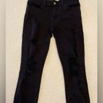 Levi's Levi’s Women's 711 Mid Rise Distressed Skinny Jeans in Black Size 27 Photo 7