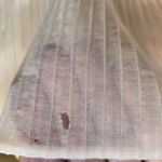 Vintage Barbizon Ariel pink chiffon lace bed jacket w/pleating & 2 Tie Closure M Size M Photo 1