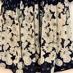 Siren Lily  Women’s Maternity Floral Sheer Blouse V-neck Elastic Waist Large Photo 1