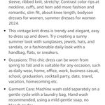 Merokeety Women's V Neck Ribbed Knit Midi Dress Short Sleeve Button Elegant Bodycon Sweater Dress Photo 8