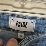 Paige Rory Crop Flare Raw Hem Medium Wash Jeans Size 28 Hippie Boho Photo 1
