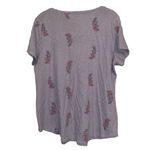 Sonoma  Light Purple Floral V Neck Top Women Size Large Soft Casual Pastel Shirt! Photo 3