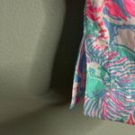 Lilly Pulitzer Ginger Top Popover Pink Blue White 3/4 Bell Sleeve XXS Photo 3