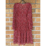 Veronica Beard Womens Priya pintucked printed silk-georgette mini dress Brick 2 Photo 13