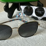 Kate Spade : Maryam Gold Tone Wire Frame sunglasses- Gray Gradient Photo 0
