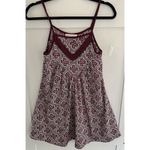 Band of Gypsies Zoe & Rose Burgundy Sleeveless Top Slip Dress Size S Photo 1