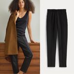 Everlane • The Dream Pant black pull-on ponte knit tapered cropped ankle Photo 1