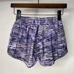 Lululemon  Hotty Hot Short II Women's 4 Tall Purple Striped 4" Lined Run Gym Yoga Photo 2