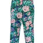 ZARA  Multicolor Floral Pixie Cut Pants with Bold Colors and Elastic Waist Photo 0