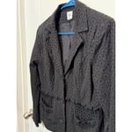 CAbi  Black Lace Blazer 4 Women's Long Sleeve Work Office Party Photo 1