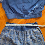 Solitaire Anthropologie Set Crop Top & Wide Leg Pant Cotton embroidered Sz L Photo 6