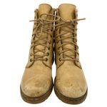 Frye Veronica Combat Boots Lace Up Vintage Pull Up Leather Moto Photo 1