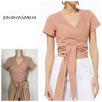 New. Johnathan Simkhai nude crop top. Small. Retails $328 Tan Photo 1